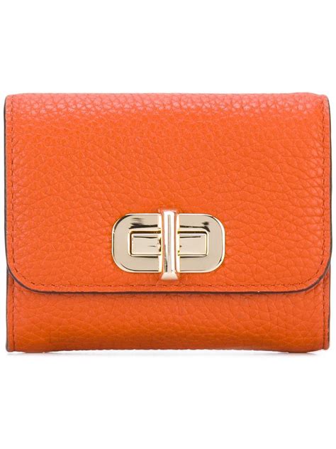 michael kors orange leather wallet|Michael Kors Wallet female.